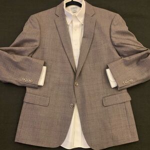 JEAN-PAUL GERMAIN All Wool Muted Plaid Sport Jacket